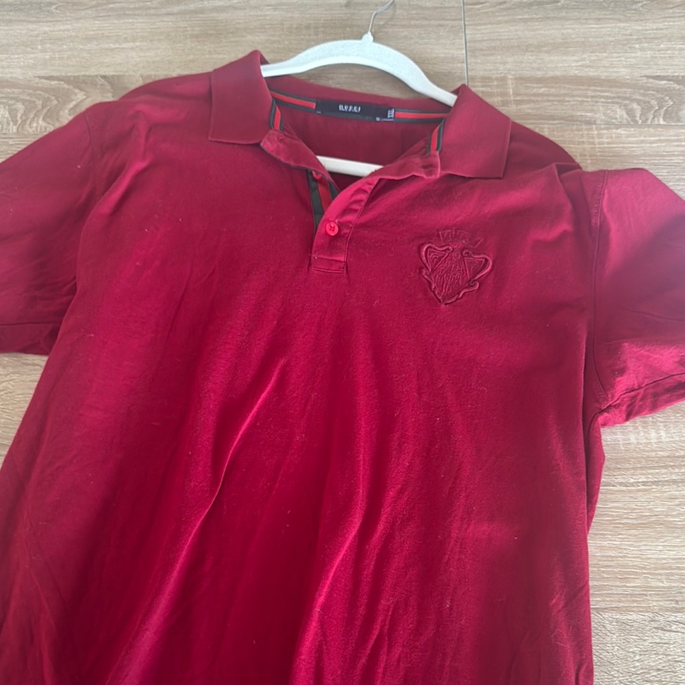 Gucci Red Polo Shirt Classic Design